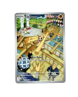 Pokemon Twilight Masquerade TIMBURR 183/167 Illustration Rare Card MINT-NM - Image 1