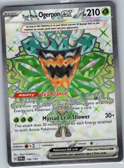 Teal Mask Ogerpon ex 190/167 SV06: Twilight Masquerade - Pokemon Card - NM - Image 1