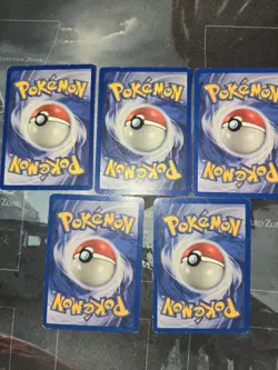 Fossil Trainer 5-Card Lot Mr. Fuji, Energy Search, Recycle, Gambler Pokemon - Image 4