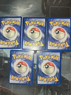 Fossil Trainer 5-Card Lot Mr. Fuji, Energy Search, Recycle, Gambler Pokemon - Image 5