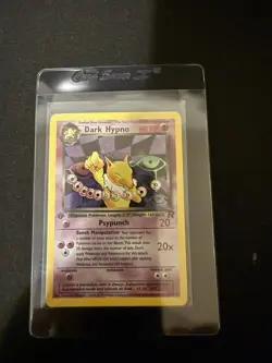 Pokemon Dark Hypno Holo Rare TCG Card 1st Edition 9/82 - Image 1