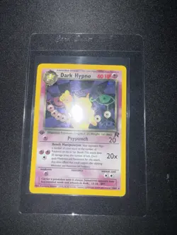 Pokemon Dark Hypno Holo Rare TCG Card 1st Edition 9/82 - Image 3