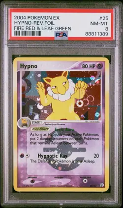 Hypno #25 PSA 8 Reverse Holo Ex Fire Red & Leaf Green Pokemon Card NM 🔥🔥 - Image 1