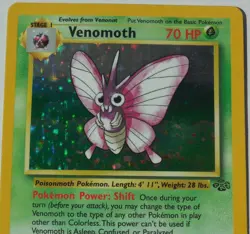 Venomoth 13/64 Rare Holo Jungle Set Pokemon Card MP/HP - Image 2