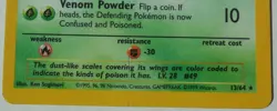 Venomoth 13/64 Rare Holo Jungle Set Pokemon Card MP/HP - Image 3