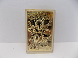 MewTwo #150 Pokemon 24k Gold Plated 1999 Burger King Limited Edition Card - Image 1
