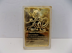 MewTwo #150 Pokemon 24k Gold Plated 1999 Burger King Limited Edition Card - Image 2