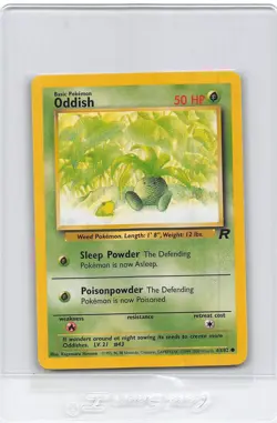 ODDISH 63/82 - COMMON - Team Rocket - VINTAGE WOTCPokemon Card - Unlimited - NM - Image 1