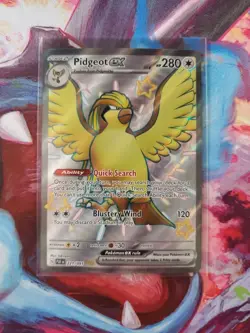 Pidgeot ex - 221/091 - Pokemon Paldean Fates Shiny Full Art Ultra Rare Card NM - Image 1