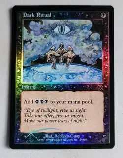 Foil Dark Ritual Mercadian Masques LP Lightly Played MTG - Image 1
