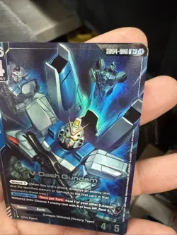 GUNDAM CARD GAME GD04-006 R+ V-DASH GUNDAM - HOLO FOIL - PHANTOM ARIA Alt Art - Image 3