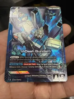 GUNDAM CARD GAME GD04-006 R+ V-DASH GUNDAM - HOLO FOIL - PHANTOM ARIA Alt Art - Image 4