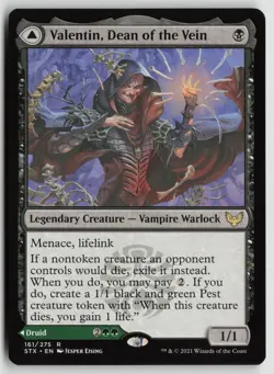 Valentin, Dean of the Vein LP 161 Strixhaven: School of Mages MTG - Image 1
