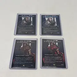 Final Fantasy Mtg Vincent Valentine & Jill Borderless Foil & Regular Lot! - Image 1
