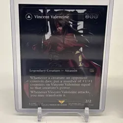 Final Fantasy Mtg Vincent Valentine & Jill Borderless Foil & Regular Lot! - Image 3