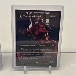 Final Fantasy Mtg Vincent Valentine & Jill Borderless Foil & Regular Lot! - Image 4