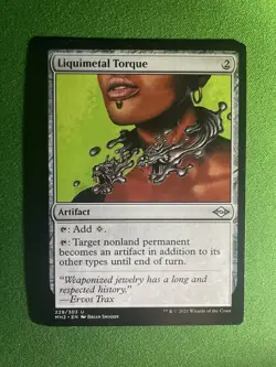 MTG Liquimetal Torque Modern Horizons 2 #228 Uncommon Magic The Gathering - Image 1