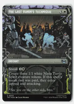 The Last Ronin's Technique (Showcase) U Foil Teenage Mutant Ninja Turtles 223 NM - Image 1