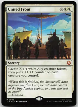 United Front Avatar: The Last Airbender 39 NM M - Image 1