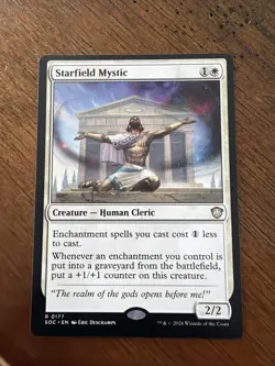 Starfield Mystic #177 (NM) Commander: Secrets of Strixhaven SOC Magic MTG - Image 1