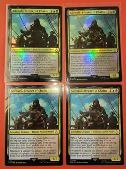 4X PLAY SET/MTG - ADEWALE' , BREAKER OF CHAINS, ACR. NM #0044 ,2 REGULAR 2 FOILS - Image 1