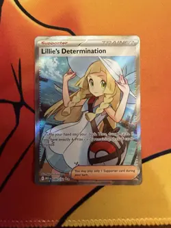 Lillie's Determination - 169/132 Ultra Rare ME01: Mega Evolution NM Pokemon Card - Image 2