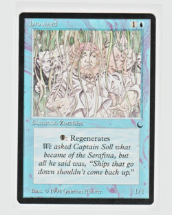 Magic the Gathering ~ MTG ~ 1x Drowned ~ M/NM ~ THE DARK - Image 1