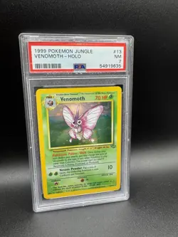 Venomoth 13/64 Jungle Holo Graded Pokemon Card PSA7 - Image 1