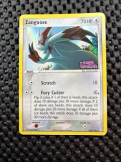 Pokemon Eng Rare Holo Foil Zangoose 34/110 Ex Holon Phantoms Stamp Stamped - Image 1