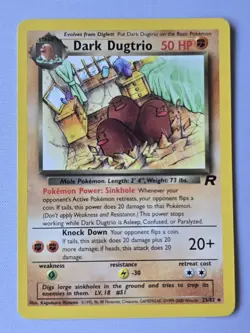 Pokemon TCG Dark Dugtrio Team Rocket 23/82 Rare Regular 50 HP Stage 1 English - Image 1
