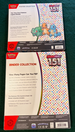 Pokemon TCG Scarlet & Violet 151 Binder and Poster Collection Box Lot New - READ - Image 2
