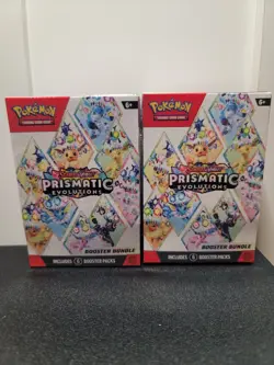 Pokemon TCG Prismatic Evolutions Booster Bundle Lot of 2 Factory Sealed - Image 1