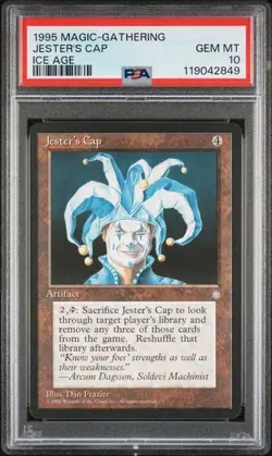 MTG Ice Age Jester's Cap PSA 10 Gem Mint Pop 1 of 9 - Image 1