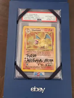 2002 MITSUHIRO ARITA SIGNED CHARIZARD POKEMON CARD W/PSA AUTOGRAPH - Image 4