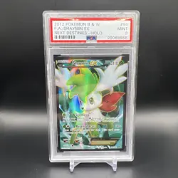 PSA 9 2012 Pokemon Black & White Shaymin EX 94/99 Full Art Next Destinies - Image 1