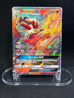Blaziken GX 28/168 Holo GX Rare Celestial Storm Pokemon Holo Near Mint - Image 1