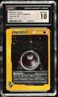 Pokemon TCG Darkness Energy Holo VS Series Japanese Graded CGC 10 - Image 1