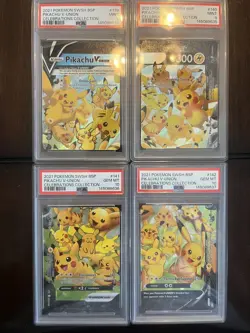 Pokemon Celebrations Pikachu V-Union Sequential PSA 9, 9, 10, 10 Set of 4 - Image 1
