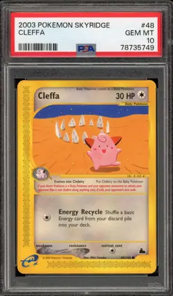 Pokemon Cleffa Skyridge #48 PSA 10 Gem Mint - Image 1