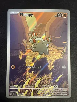 Phanphy Illustration Rare Surging Sparks Pokemon 2024 205/191 - Image 1