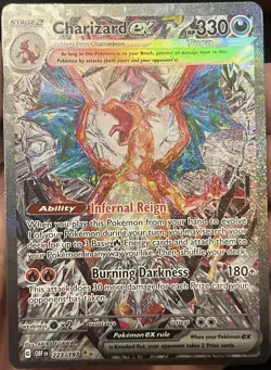 Pokemon TCG Charizard EX Obsidian Flames 223/197 Near Mint Condition - Image 2