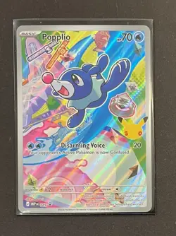 Pokemon Popplio 045 Black Star Promo Illustration Rare First Partner NM - Image 4