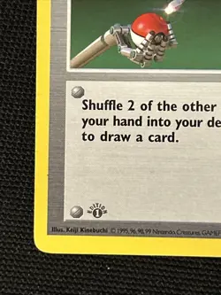Pokemon Maintenance 83/102 (1st Edition) Shadowless *Near Mint* Never Played - Image 2