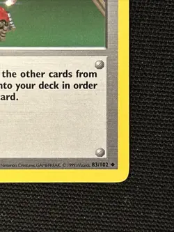 Pokemon Maintenance 83/102 (1st Edition) Shadowless *Near Mint* Never Played - Image 5