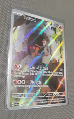 Pokemon TCG Torkoal 172/167 Sv06: Twilight Masquerade Illustration Rare Holo - Image 1