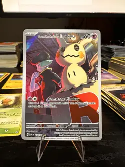 Pokemon Team Rocket's Mimikyu Full Art Holo ASC 238/217 60 HP English 2026 TCG - Image 1