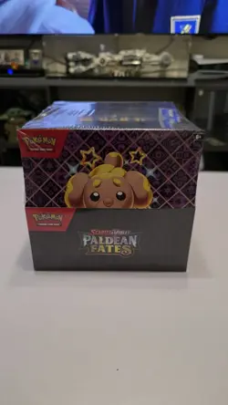 scarlet & violet paldean fates tech sticker sealed case pokemon - Image 1