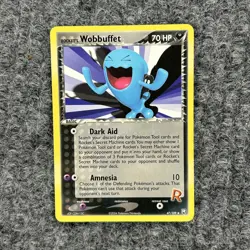 Pokemon EX Team Rocket Returns Rockets Wobbuffet 82/109 Regular Uncommon NM - Image 1