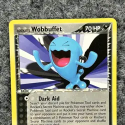 Pokemon EX Team Rocket Returns Rockets Wobbuffet 82/109 Regular Uncommon NM - Image 3