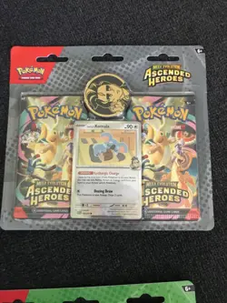 Pokemon TCG - Ascended Heroes 4 Pack Collection Blister Erika & Komala SEALED ✅ - Image 2